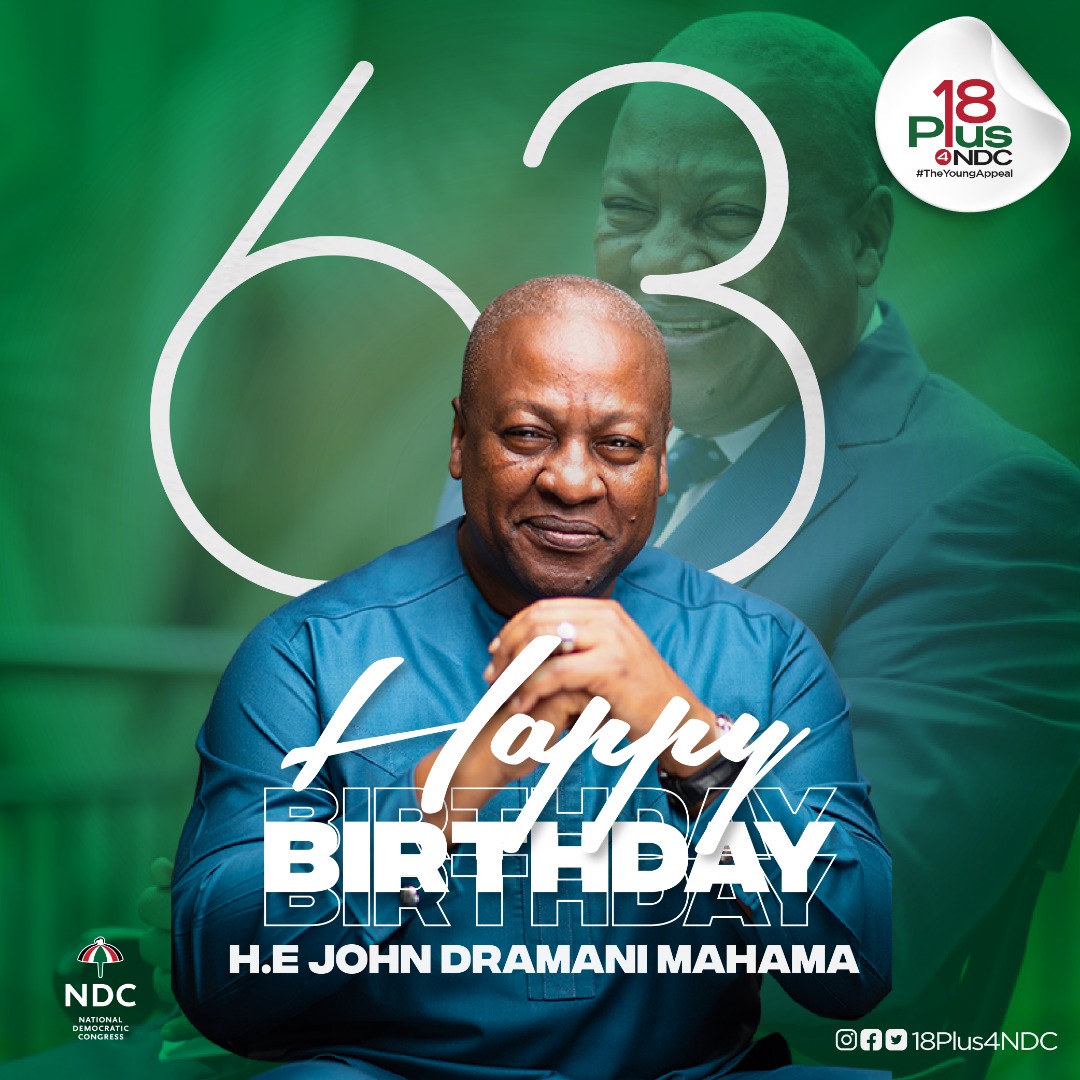 Happy birthday to you His excellency John Dramani Mahama, may the good lord grant you more grace to your elbow. 