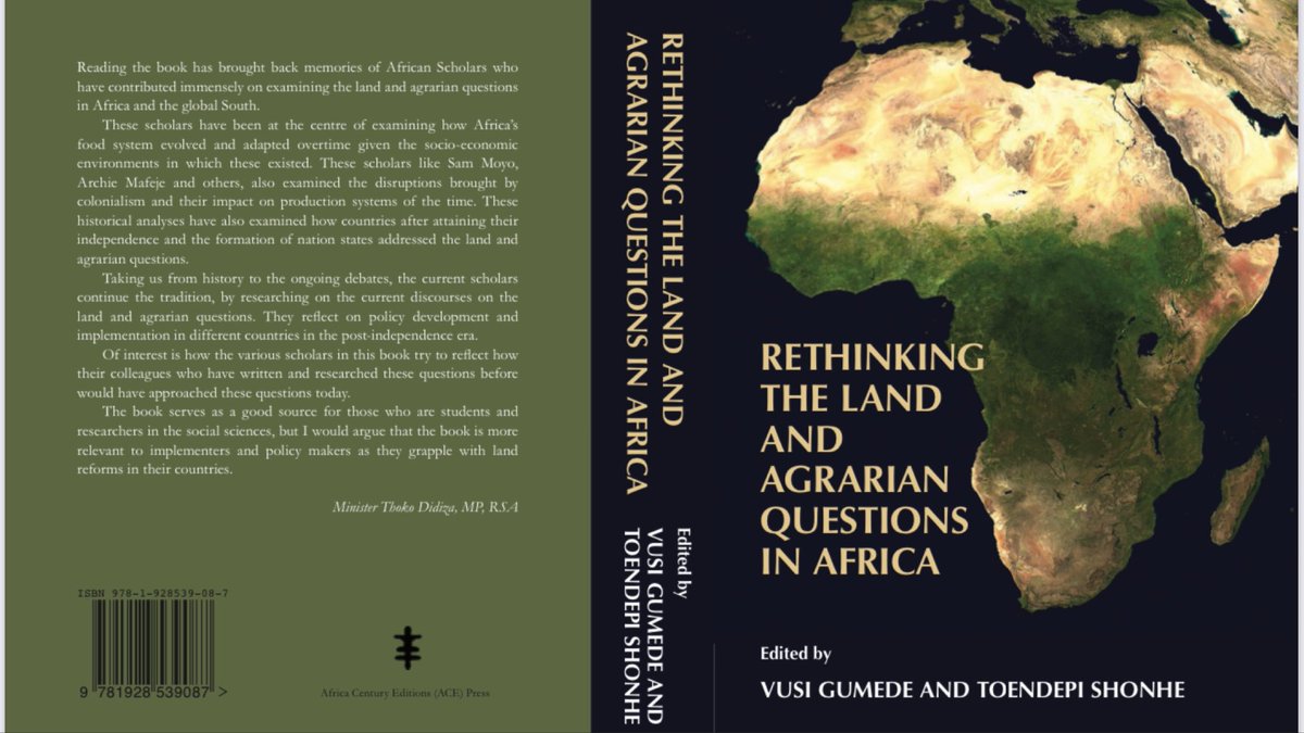 ProfVusiGumede's tweet photo. Our new book (in honour of the late Prof Sam Moyo) is hitting shelves in a few days https://t.co/tjhEjMkGsd