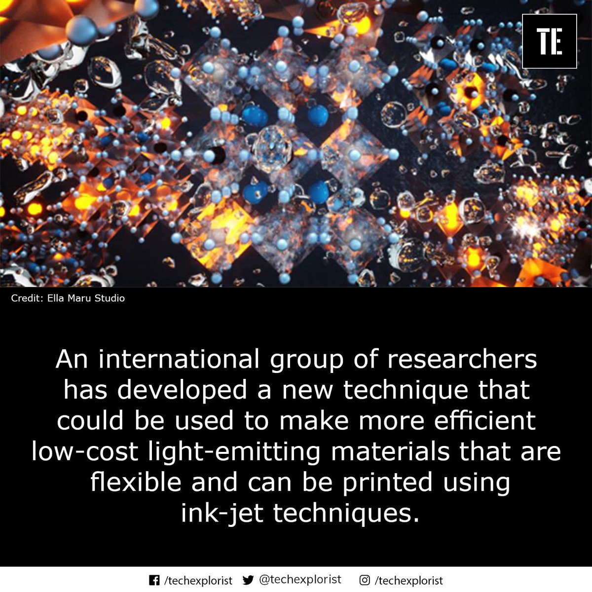 TechExplorist's tweet photo. Making more efficient low-cost light-emitting materials by swapping atoms.
#swapping #lightemitting #research #inkjettechnique #inkjet #science #techexplorist https://t.co/NXKMSidJyZ