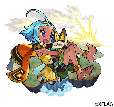 【お知らせ】
『モンスターストライク』にて
オニャンコポン(獣神化前・獣神化1・2)のデザイン・イラストを担当いたしました!
お人形との合体前にもさりげなく猫要素を入れたくてビーズの帯の色を三毛猫や黒猫っぽくしました。お人形の顔はマヤ文字を参考にしてます。
#モンスト #モンスト作品公開 