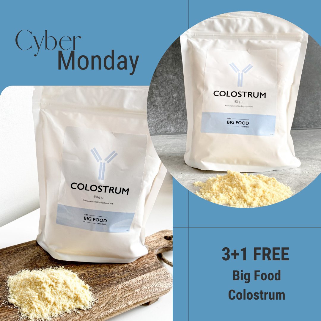 plentbased's tweet photo. It's CYBER MONDAY 🐮
⁠
3+1 FREE⁠
⁠
Grab your chance now to stock up on our Bestseller Big Food Colostrum with this great promotion! 💙
⁠
⁠https://t.co/JLjjWZxDk5 🌿

#plentbased #bigfood #colostrum #Cybermonday #Cybermondaydeal #healthylifestyle #cowscolostrum #guthealth https://t.co/0QQqsPIWU1