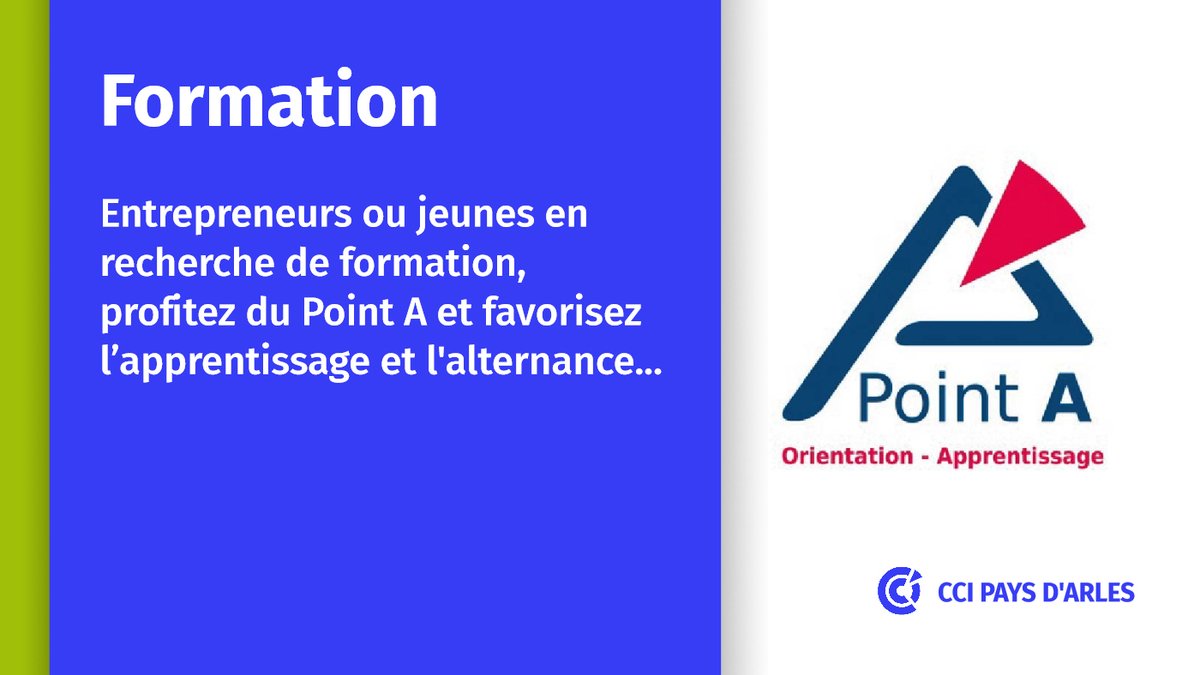 CCIPAYSARLES's tweet photo. |#LundiMotivation 🧠|
📣 Que vous soyez entrepreneurs ou jeunes en recherche de formation, le Point A est là pour répondre à toutes ❓ vos questions, et trouver LA solution !
https://t.co/3a1lIZxpZX
#Formation #Alternance #PointA #PaysdArles https://t.co/CrLOL4G10H