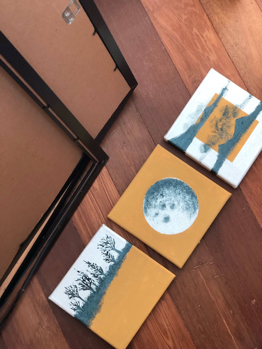 justdelijoe's tweet photo. Hello! It’s my first selling my artworks. Would appreciate if yall can check out this thread! Dm if you’re interested!

1. Rembulan Series 
Acrylic on Canvas
(15cmx15cm) x 3 sets
Price: RM60
COD/
Free Postage (Malaysia) https://t.co/xamiMC94l1