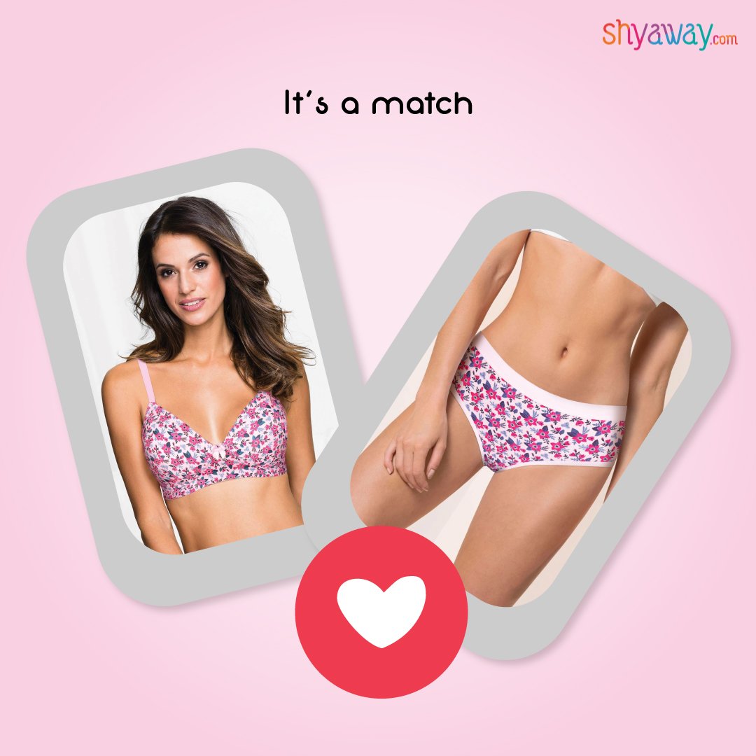 Shyaway on X: It's all about flattering florals. Introducing our  newly-launched floral bra and panty to pamper your curves all day long.  Grab this cutesy set right away!  #bra #panty  #brapantyset #