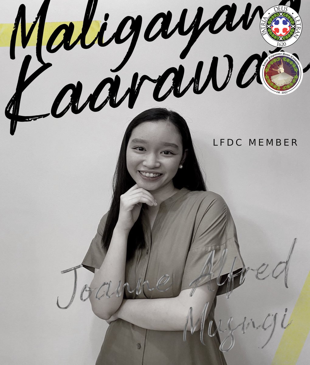 LFDC_manila's tweet photo. Maligaya at mapagpalang kaarawan, Joanne! 🥳 Nagagalak kami na makasama ka sa taong ito bilang isang ganap na miyembro ng LFDC. Hangad namin na makasama ka pa sa mahabang panahon upang sama-sama nating pagyamanin ang kultura ng sining sa pagsasayaw. https://t.co/eJpadH75O7