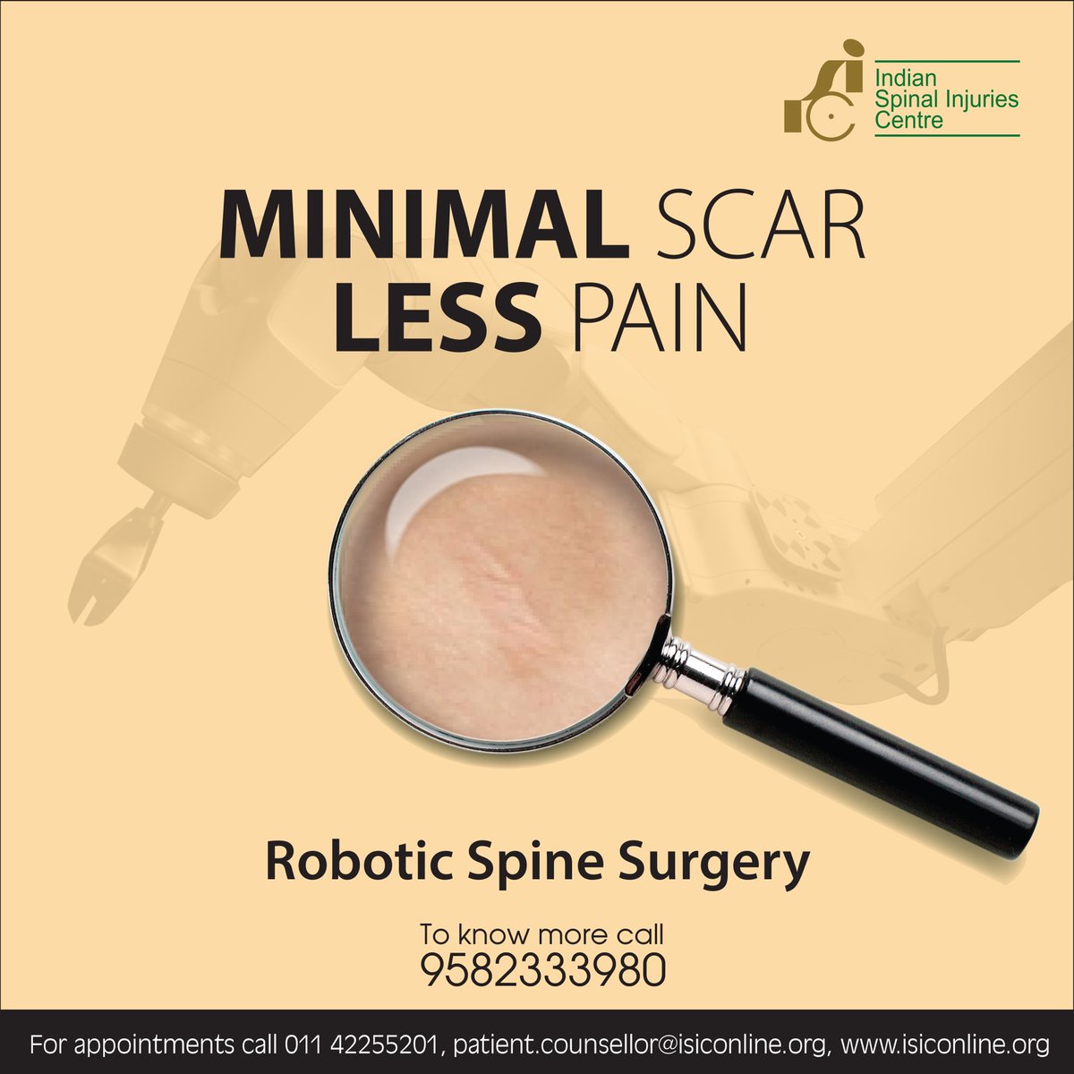 isic_healthcare's tweet photo. Providing patients with the best care is our priority. ISIC introduces the most advanced Robotic Guided Spine Surgery. Nation’s 1st Interface of Spine Robotics with O-Arm Spine Surgery System. Watch out this space for the series on #SpineRobotics Contact us on +91 9582333980 https://t.co/HhDLwm42uv