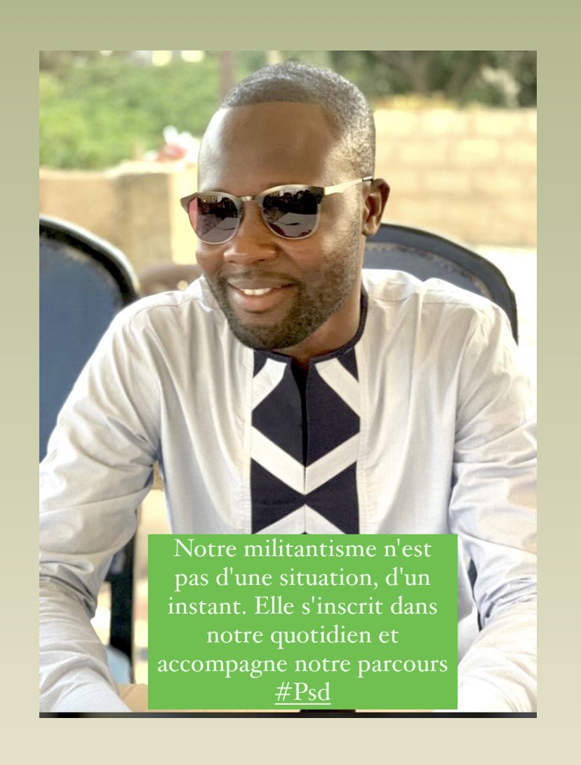 psdofficiel's tweet photo. Excellente Semaine à tous!!!
Notre militantisme n'est pas d'une situation, d'un instant. Elle s'inscrit dans notre quotidien et accompagne notre parcours.
#PSD #electionlocale2022 #local2022 #nexgeneration #mermozsacrécœur #intérêtgénéral #engagement https://t.co/rwcRLPmF6K