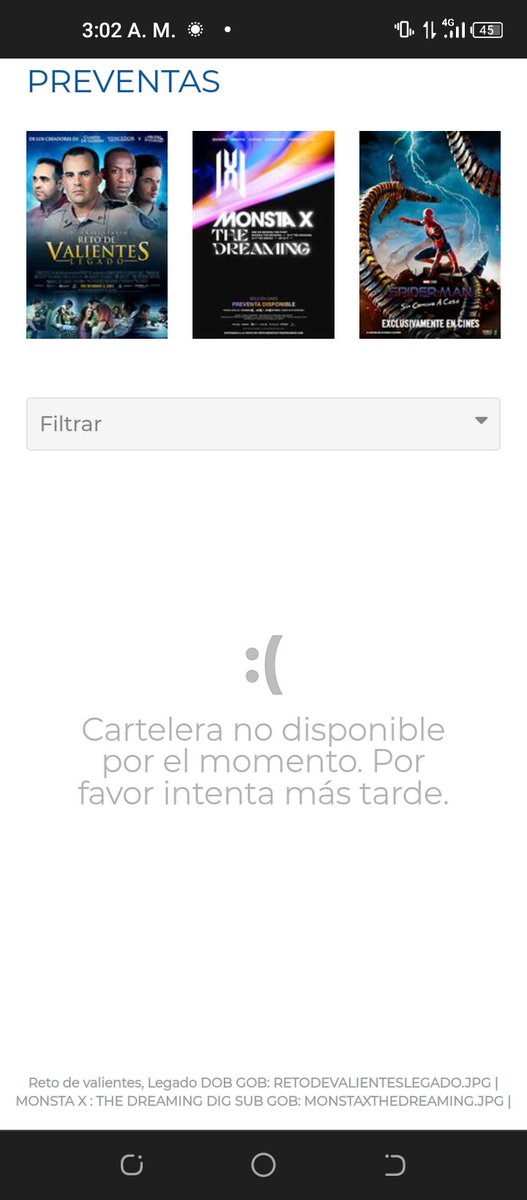 Chrissofic's tweet image. Cinepolis por el amor de Dios 😥🙏🏻