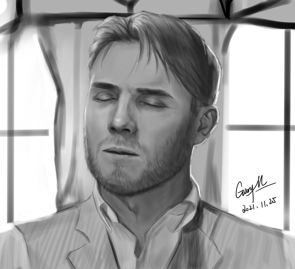 Chen39G's tweet photo. @GaryBarlow #GaryBarlow 
New Art！！！
Very happy to see he begins his new tour! Good luck and Take Care Gaz!
#TheDreamOfChristmas https://t.co/oq9fV511Ks