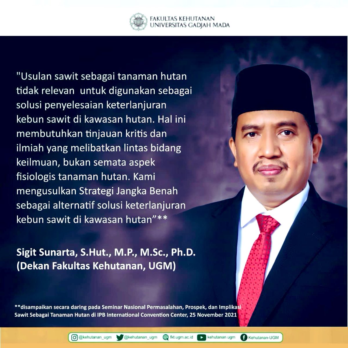 AidaGreenbury's tweet photo. “The proposal to classify #palmoil plantations as forest is irrelevant!,”said the Forestry Faculty Dean of @UGMYogyakarta. “There are global rules, Indonesia can’t make their own definition for #deforestation as they like!”
(His virtual speech was hacked)
https://t.co/0WXLKMaADp https://t.co/fjxPjqhWhP