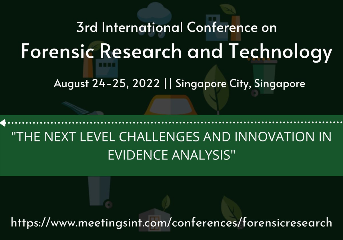 Forensic_Summit's tweet photo. Tracing the evidence behind forensic science

Get to know more! about #Forensic &amp; #Criminology at #Forensic_Resarch 2022 on August 24-25, 2022 at Singapore.
WhatsApp: +44 1392 914058
Mailto: info@theexpertsmeet.com https://t.co/3ZU6pgYCWp