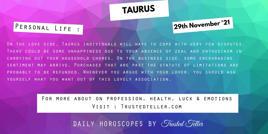Trustedteller's tweet image. To know more, click on the link below.
trustedteller.com/horoscope

#Leo #Taurus #Scorpio #Sagittarius #Horoscope #ASTRO_GATEWAY_OPEN #ZodiacFacts