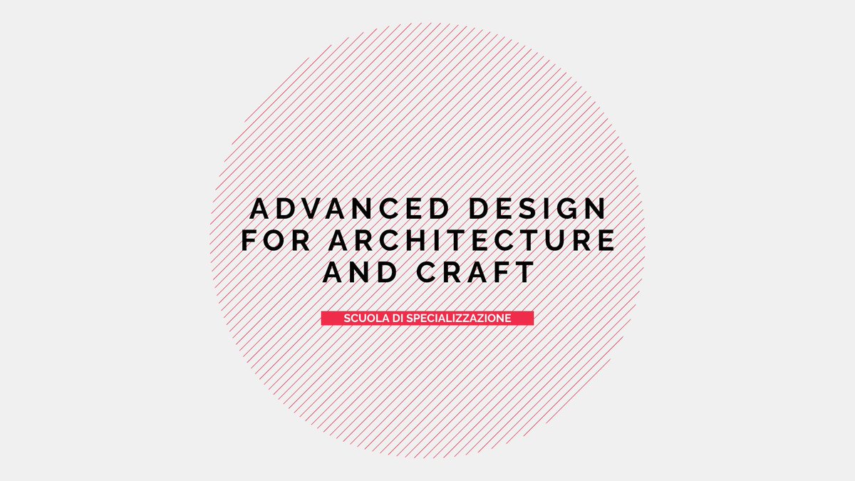 E' in partenza la Scuola di Specializzazione Advanced Design for Architecture and Crafts di <a href="/medfablab/">Medaarch_</a>! 
4 le borse di studio disponibili a copertura totale dei costi da richiedere entro il 20 dicembre 2021.
Scopri il programma e invia la tua candidatura! bit.ly/3o1KANV
