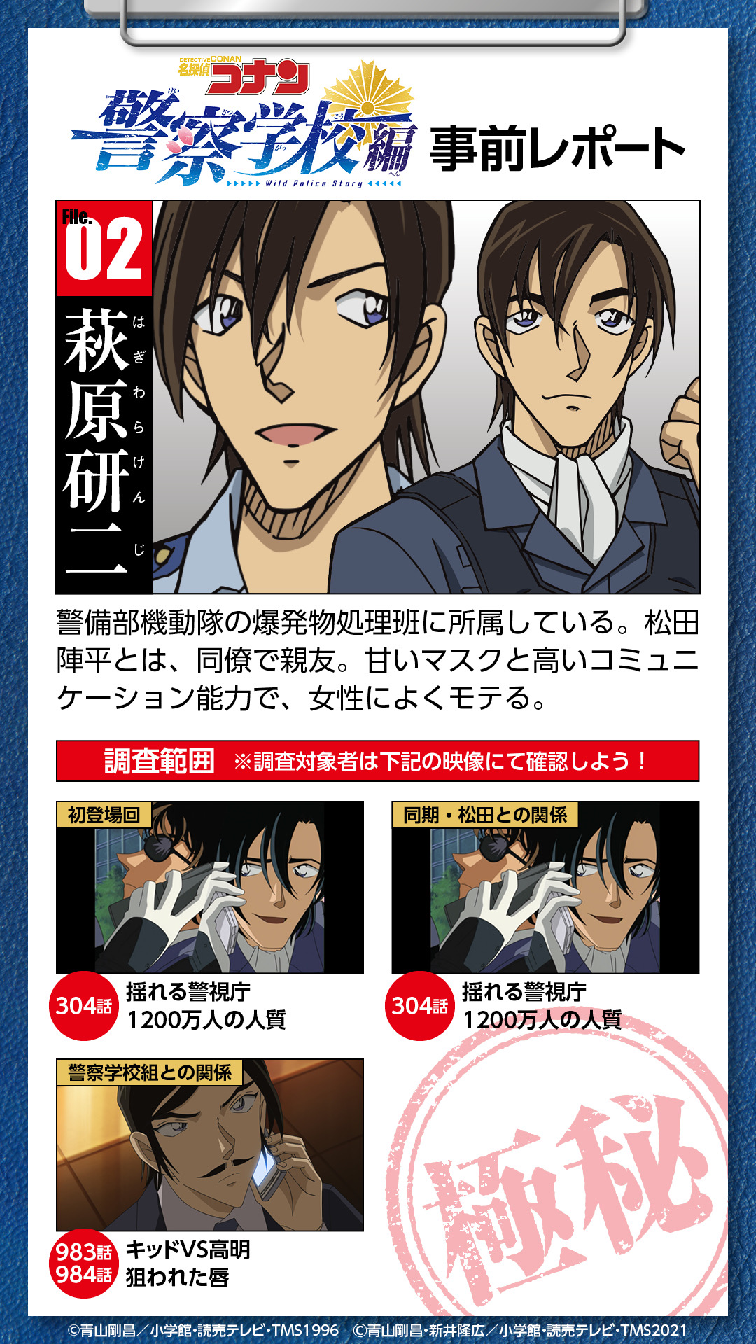 名探偵コナン ちぢませ隊 警察学校編】降谷、松田、萩原、諸伏、伊達 ...