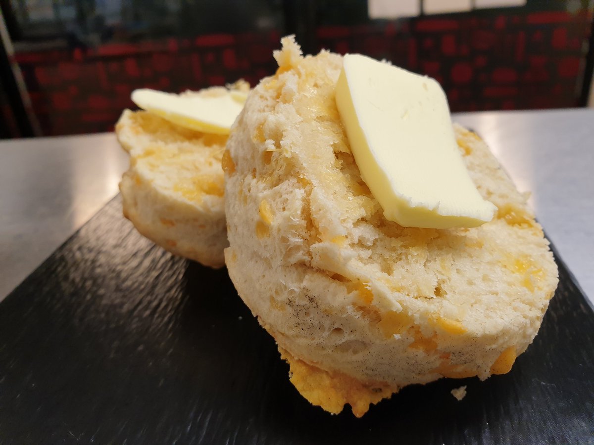 A cheese scone is always a good idea
