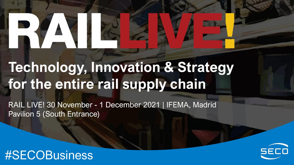 SECO (@seco_spa) on Twitter photo 🗓️ @RailLiveMadrid, 30 Nov - 1 Dec
In collaboration with our distributor <a href="/MMC_es/">Media Microcomputer</a> we will attend the event to meet the entire #railway industry.
A large selection of our standard modules and Single Board Computer will be shown ➡️ terrapinn.com/conference/rai…
#SECOBusiness 🗓️ @RailLiveMadrid, 30 Nov - 1 Dec
In collaboration with our distributor <a href="/MMC_es/">Media Microcomputer</a> we will attend the event to meet the entire #railway industry.
A large selection of our standard modules and Single Board Computer will be shown ➡️ terrapinn.com/conference/rai…
#SECOBusiness