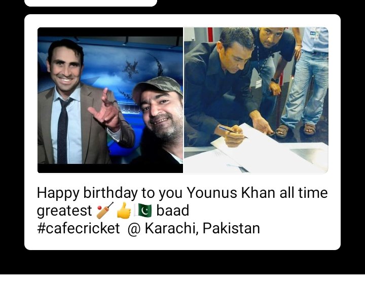 Happy birthday to Younus Khan 