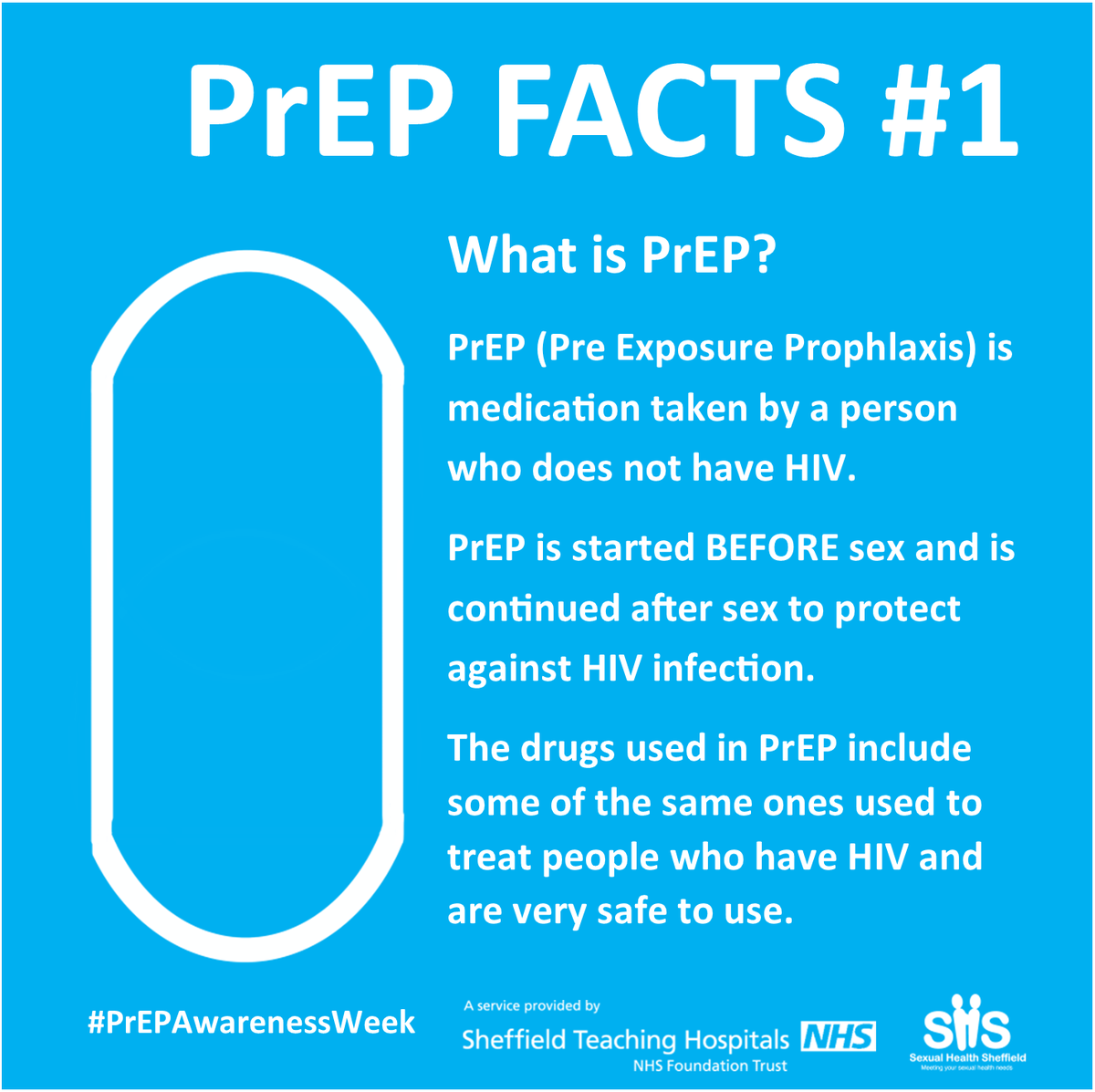 SHSheffield's tweet photo. For PrEP Awareness Week - check our feeds throughout the week where we will be posting information about PrEP and HIV Prevention every day
#PrEPAwarenessWeek #PrEPAware #PrEP #HIV #HIVPrevention #SexualHealth https://t.co/CriqSjHHIH