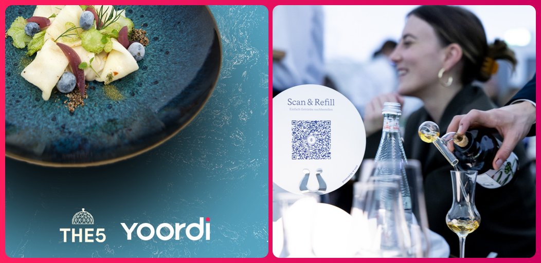 ✨ 5 Gänge in 5 Farben von 5 StarköchInnen – begleitet von der passenden Weinauslese und einer packenden 360° Projektion. Das Dinnerspektakel «The5» verzaubert Zürich in der Vorweihnachtszeit.

Wir freuen uns als Sponsor dafür zu sorgen, dass alle Gläser 🍷stets gefüllt bleiben.