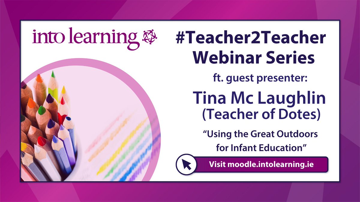 INTOnews's tweet photo. INTO will be hosting a series of #Teacher2Teacher webinars.

The workshop which is tomorrow “Using the Great Outdoors for Infant Education” will be presented by Tina Mc Laughlin (Teacher of Dotes). 

The webinars are free but registration is required.  
👇
https://t.co/Mz34G7Uqke https://t.co/mKvXBHsfYg