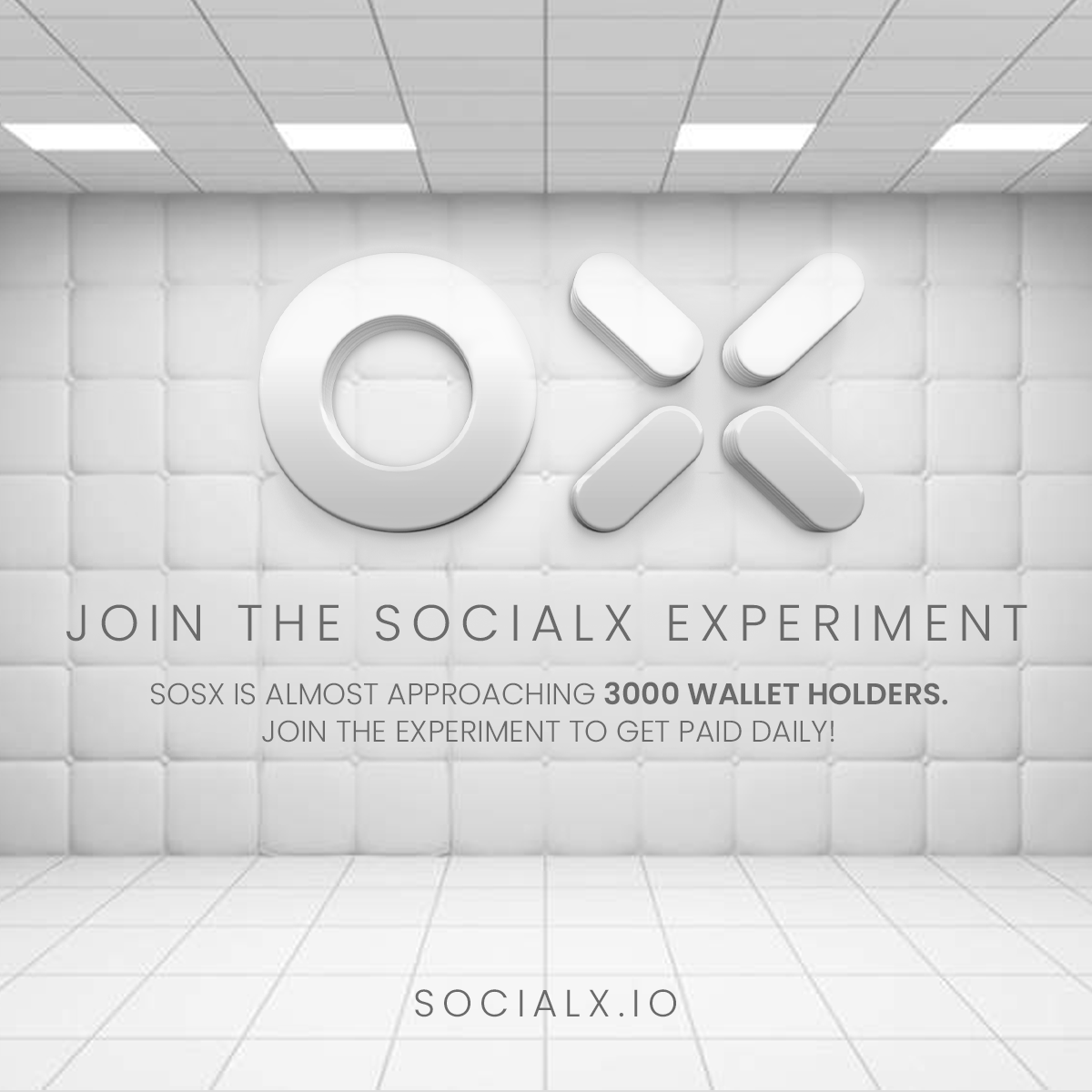 KlouxTwit's tweet photo. SOSX is almost approaching 3000 wallet holders.
Join the experiment and get paid daily to participate.
https://t.co/DXvyvjnv33 @socialx_io #Socialx $bnb $mana $ACA $sand $SOSX https://t.co/ThAt9QJksU