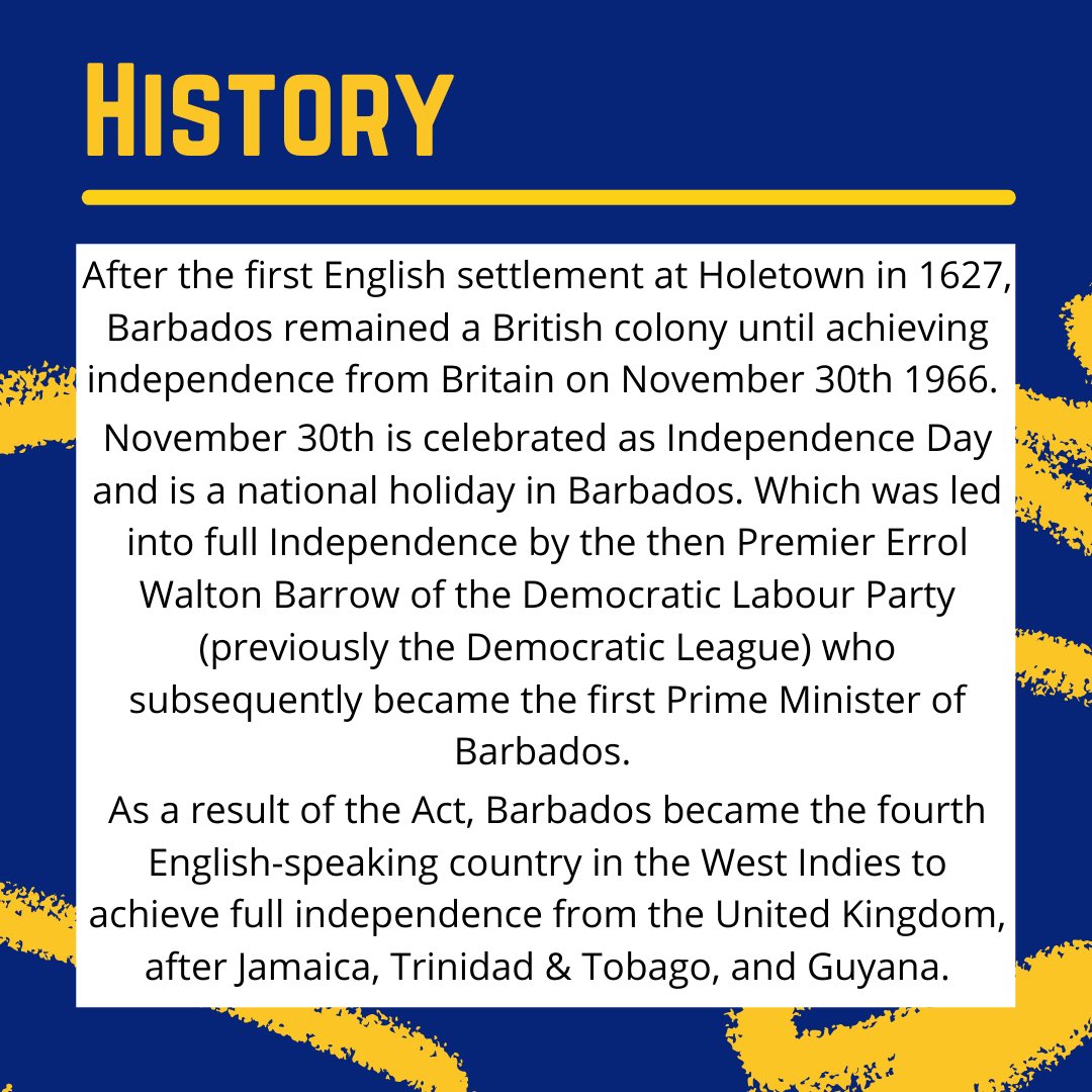 ccswarwick's tweet photo. Happy Independence Day Barbados 🇧🇧✨ (1/2) https://t.co/NX4YPu2FBV