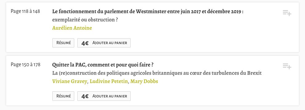 Samuel B. H. Faure (@samuelbhfaure) on Twitter photo - Le dernier (très beau) numéro de <a href="/PolEurop/">Politique européenne</a> porte sur le #Brexit : disponible sur <a href="/Cairninfo/">Cairn.info</a>
Avec des papiers, entre autres, de <a href="/VGravey/">Dr Viviane Gravey</a> <a href="/AnneLaureRiotte/">Anne-Laure Riotte</a> <a href="/AgathePiquet/">Agathe Piquet</a> <a href="/AgnesAlexandre1/">Agnès Alexandre</a> Anja Thomas (@GrUE_AFSP)
#PAC #Frontex #culture #politique #UE
cairn.info/revue-politiqu… - Le dernier (très beau) numéro de <a href="/PolEurop/">Politique européenne</a> porte sur le #Brexit : disponible sur <a href="/Cairninfo/">Cairn.info</a>
Avec des papiers, entre autres, de <a href="/VGravey/">Dr Viviane Gravey</a> <a href="/AnneLaureRiotte/">Anne-Laure Riotte</a> <a href="/AgathePiquet/">Agathe Piquet</a> <a href="/AgnesAlexandre1/">Agnès Alexandre</a> Anja Thomas (@GrUE_AFSP)
#PAC #Frontex #culture #politique #UE
cairn.info/revue-politiqu…