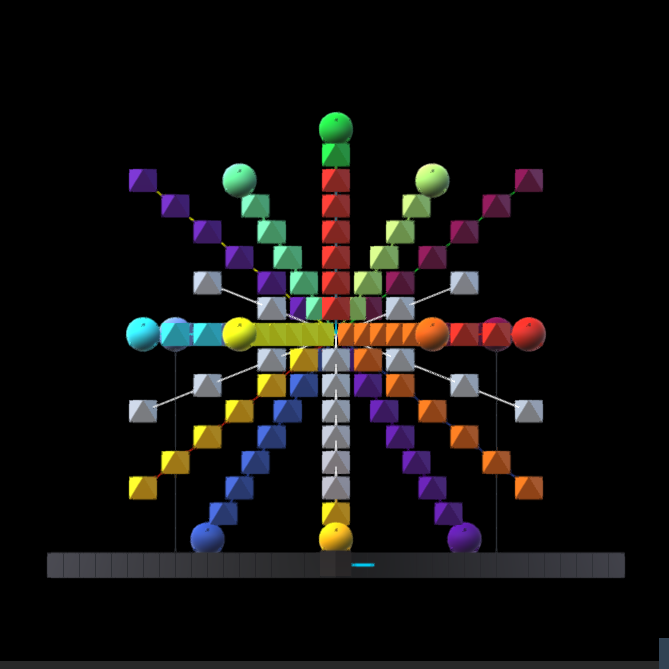 AxiometricGames's tweet photo. 26 directions of selected nodes from the central octahedron, each direction for each of the 6 points, 8 faces, and 12 edges of an octahedron
#octahedral #geometry #axiometricgames https://t.co/ySDn8Wcbid