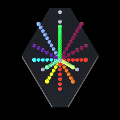 AxiometricGames's tweet photo. 26 directions of selected nodes from the central octahedron, each direction for each of the 6 points, 8 faces, and 12 edges of an octahedron
#octahedral #geometry #axiometricgames https://t.co/ySDn8Wcbid