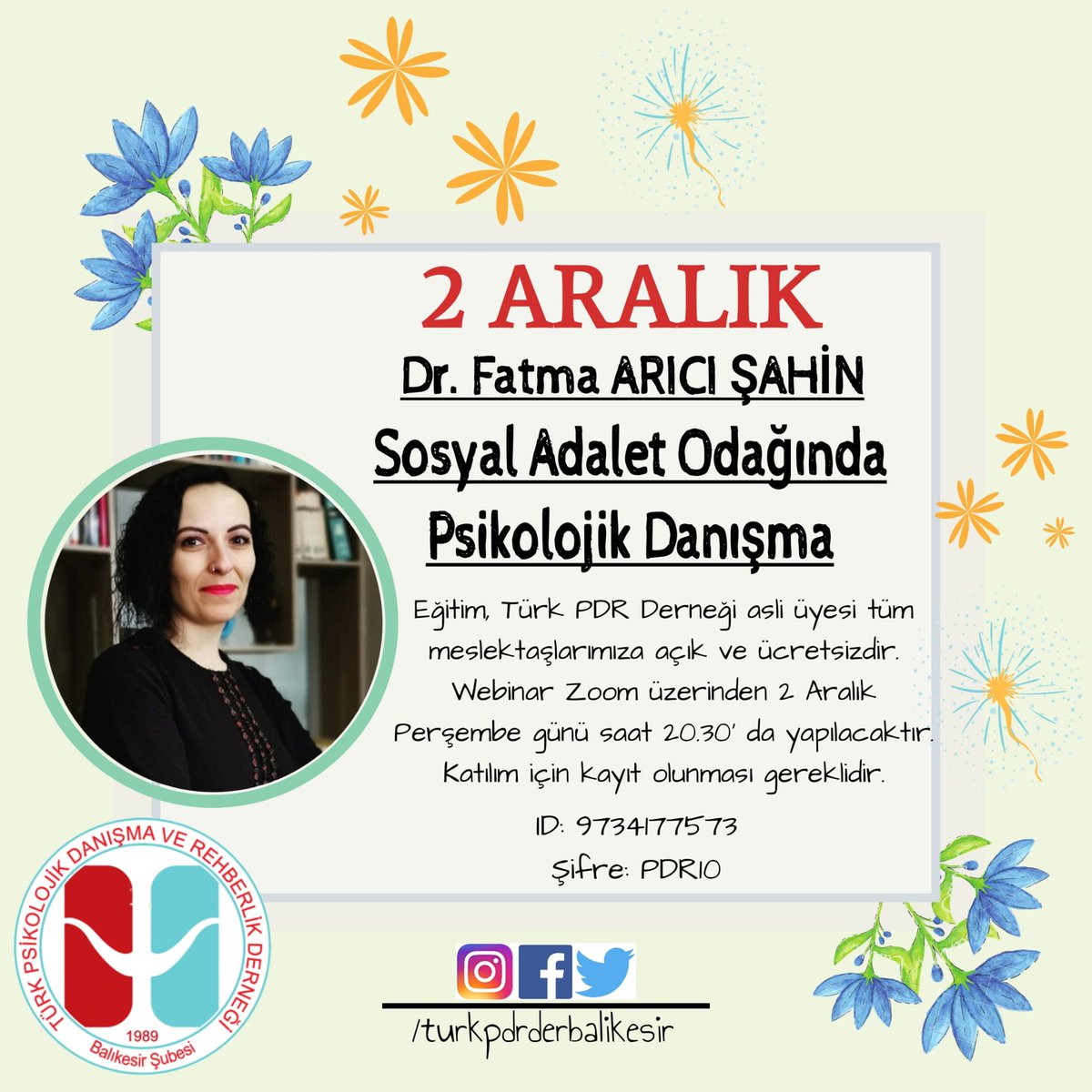 2 Aralık Perşembe günü çalışmamıza tüm üyelerimizi bekleriz.

Kayıt için;
👇 👇 👇 👇 👇 👇 👇 👇
docs.google.com/forms/d/1CG8QT…