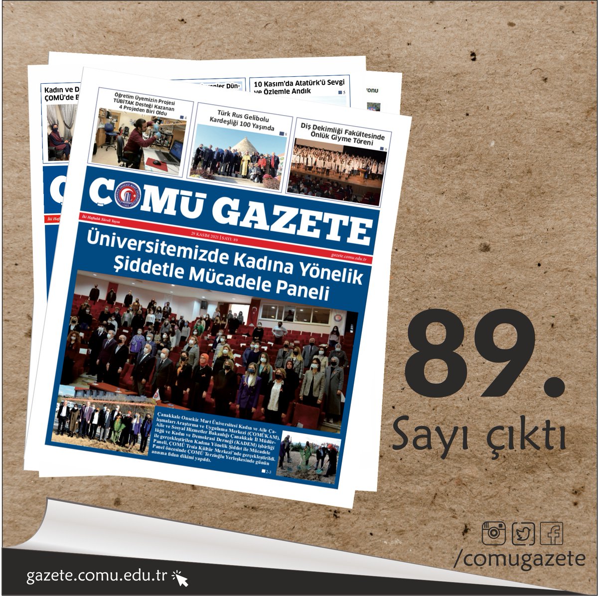 ÇOMÜ Gazete tweet media