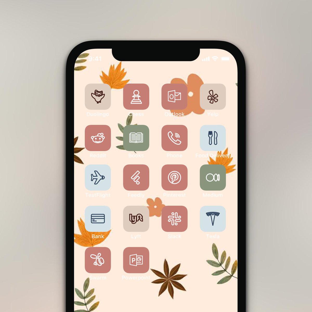 iOS14iconStudio's tweet photo. All you need for your iPhone home screen are these earth-tone and natural colours from my Boho Icons pack. 😏
https://t.co/Bp4zCCxi8f

#ios15aesthetic #ios15icons #customicons #pinterestinspiration #artistsoninstagram #artwork https://t.co/liQ3YqCNlX