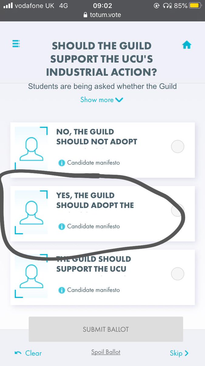 lilygeebeee's tweet photo. https://t.co/BqSm91NEya
Liverpool students, Guild voting for student strike support is open. The voting options are extremely ambiguous, but this is the one to vote for so we can put our full weight behind industrial action this week! #StudentsSupportTheStrike https://t.co/HPz6EKBZIu