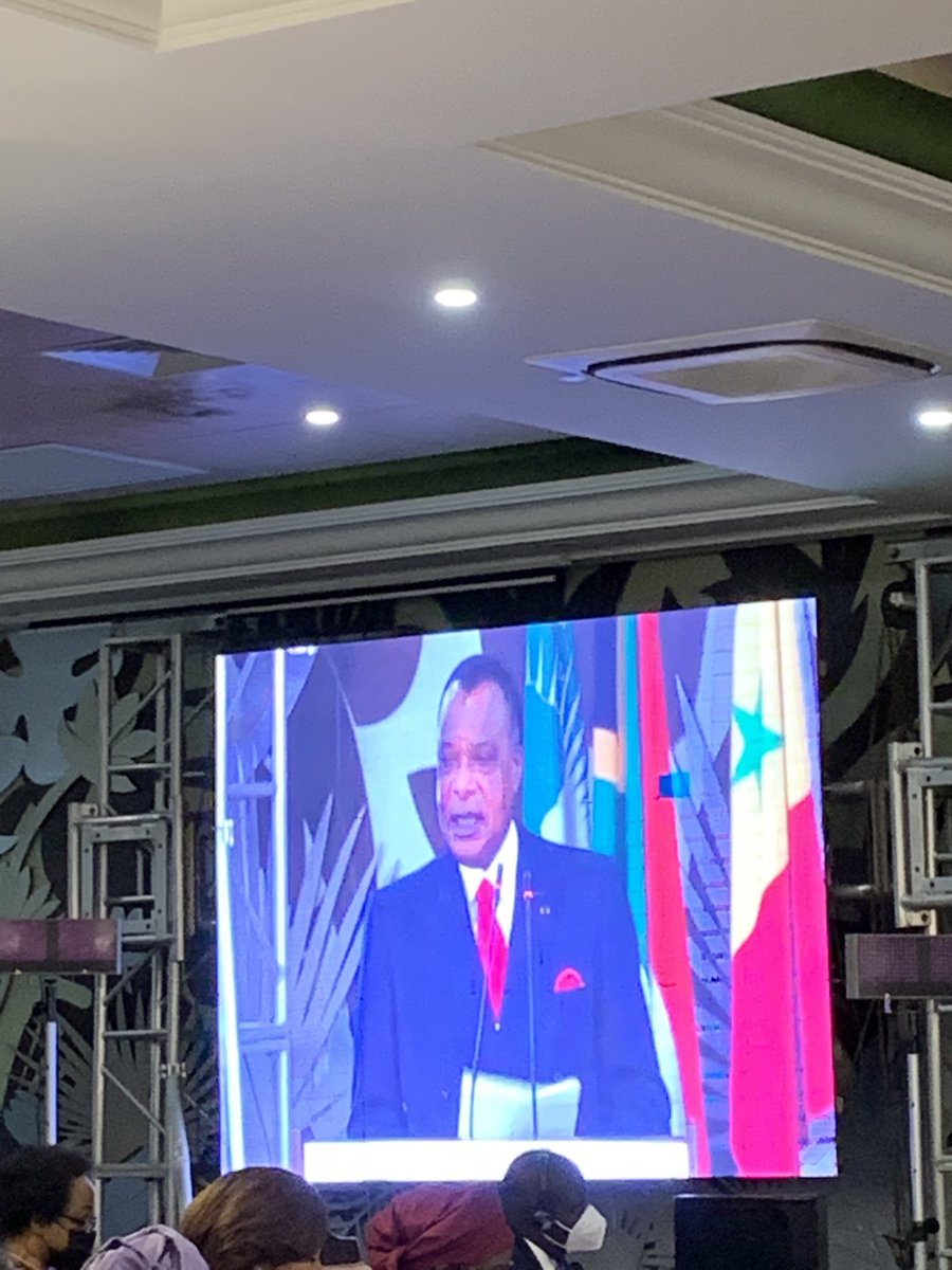 Republic of Congo President Dennis Sassou Nguesso at the ⁦@_AfricanUnion⁩ conf on #positivemasculinities supported  the call for an African Convention to end Violence against women & girls.