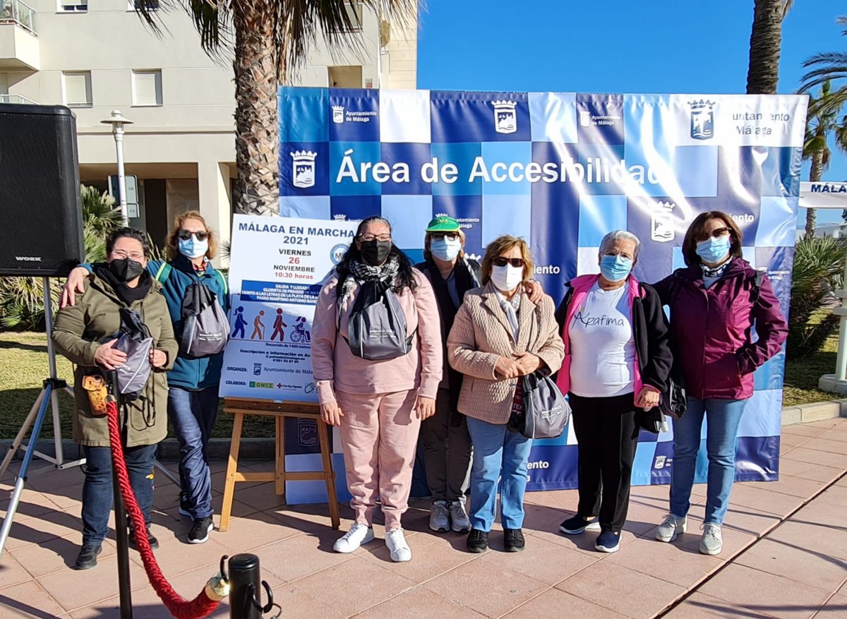 ApafimaOficial's tweet photo. En APAFIMA nos apuntamos a todo, así que el pasado viernes 26 APAFIMA también estuvo en la #Málagaenmarcha organizada por el Ayuntamiento de Málaga desde el área de Accesibilidad. @malaga https://t.co/2nYg7TrOnw