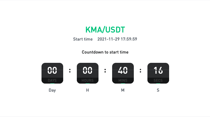 MEXC's tweet photo. $KMA/USDT trading goes LIVE in 40mins!

Get ready to trade ▶️
https://t.co/XJRMe4ClvD

#CalamariNetwork #Calamari #MEXCGlobal https://t.co/Xh31PdeZg4