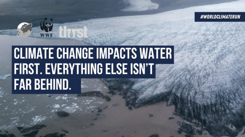 At #COP26, in the first-ever #WaterPavilion, the water community &amp; partners gathered for #ClimateAction to say out loud that the #ClimateCrisis is a #Water crisis

<a href="/WWF/">WWF</a> in partnership w/<a href="/Thirst4Water/">Thirst Foundation</a> continue by organizing the #WorldClimateRun🗓️4 Dec

Join!worldclimaterun.com