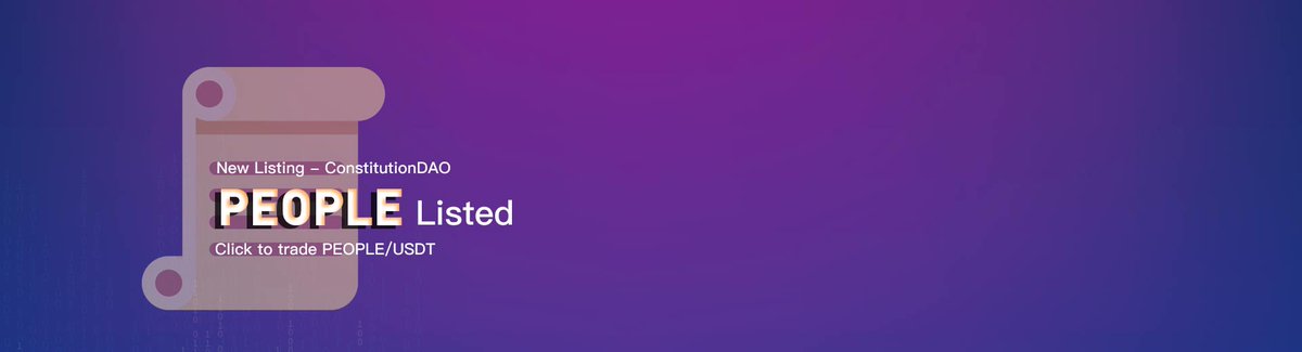 FatBTC (@fatbtc) on Twitter photo We are excited to announce the listing of <a href="/ConstitutionDAO/">ConstitutionDAO (📜, 📜)</a>! Deposits, withdrawals, and PEOPLE/USDT trading are now live. Get the full details on our announcement - fatbtc.com/notice-detail?…. We are excited to announce the listing of <a href="/ConstitutionDAO/">ConstitutionDAO (📜, 📜)</a>! Deposits, withdrawals, and PEOPLE/USDT trading are now live. Get the full details on our announcement - fatbtc.com/notice-detail?….