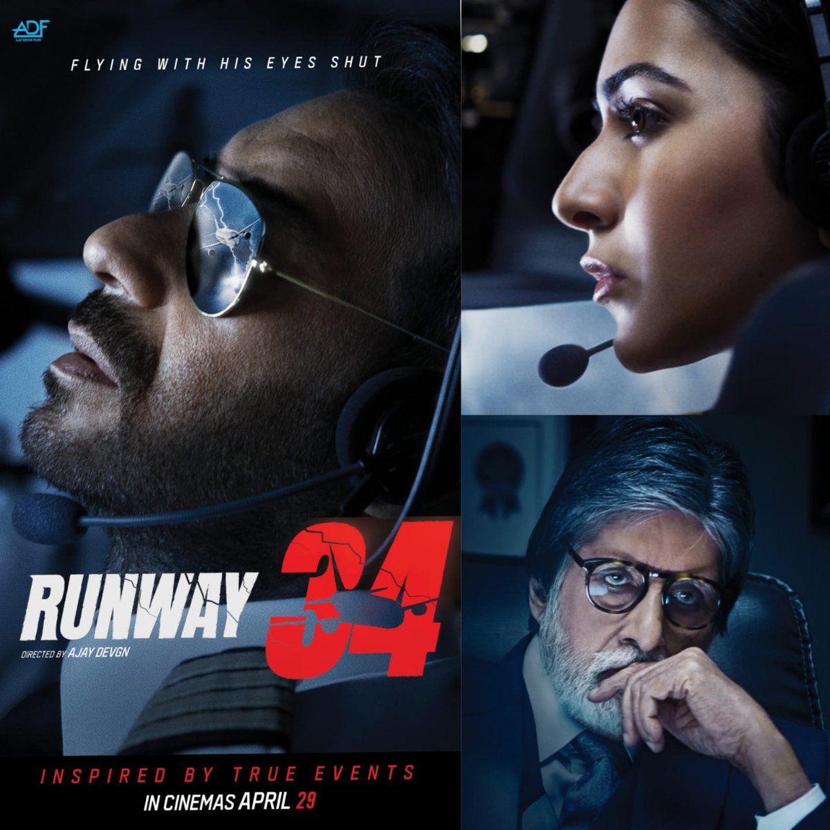 Yash_Kumar39's tweet photo. Wow guy's new film.
#Runway34  @SrBachchan @ajaydevgn @Rakulpreet @ADFFilms @CarryMinati https://t.co/53F3t0r1Np