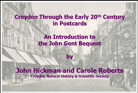 Come and discover some interesting things about our hometown, Croydon, with local historian John Hickman, and Carole Roberts 

Tomorrow, 30th November @ 7pm
croydonhistorytalk.eventbrite.co.uk 
#croydon #SE25 #SouthNorwood