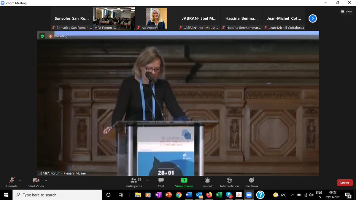 Gov4Nature's tweet photo. 📢🌊The open plenary session of the #2020MPAForum 🌊has started❗️
Follow it on streaming 👉🏽https://t.co/Y9B0lk3XZq
#Interreg30 #MED2020 #INTERREG #MADEinMED
#biodiversity #mediterranean #protectedareas #sustainable #marine #natureconservation #sealife https://t.co/Eo0q1kSimW
