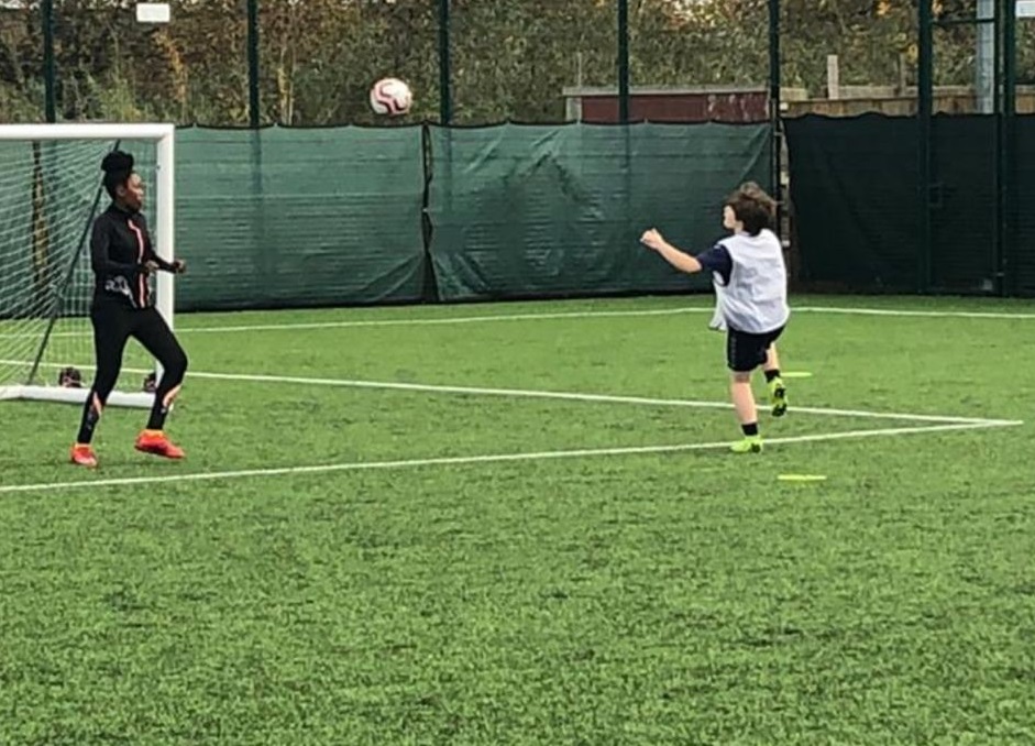 AspireLiverpool's tweet photo. Here is one of our students playing recently in an EFC girls football tournament. They came second overall. We are very proud of her #ASPIRE @Everton https://t.co/sqPgP4Mnlm