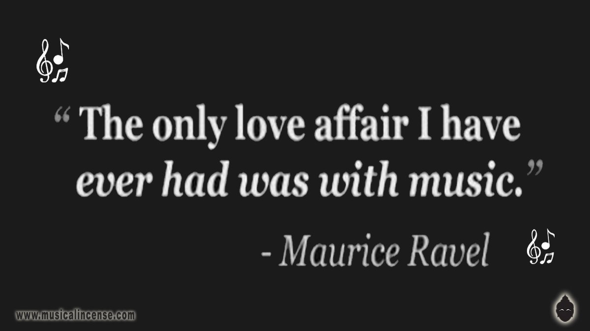MusicalIncense's tweet photo. "The only love affair I ever had was with music." ~ #MauriceRavel

#musicquotes #breathemusic #musicislife #musictherapy #musicheals #musicismytherapy #musicistheanswer #musiclover #quoteoftheday #inspirationalquotes #thoughtoftheday #staypositive #thinkpositive #musicalincense https://t.co/SlIH328Uyw