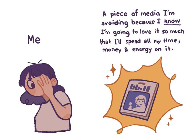 Me ft. my inability to like something casually 