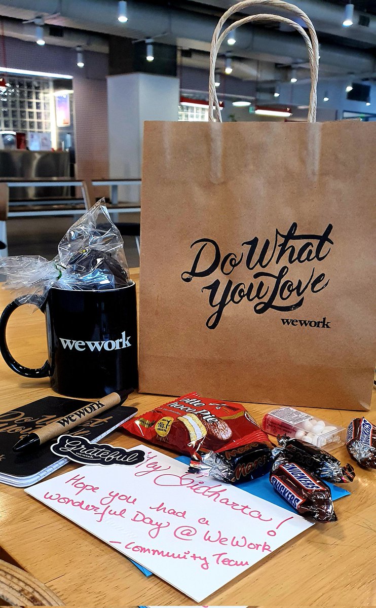 sidharthagautam's tweet image. I have been #weworked What an amazing experience it has been...thank you @WeWork @WeWorkIndia for this lovely gesture.