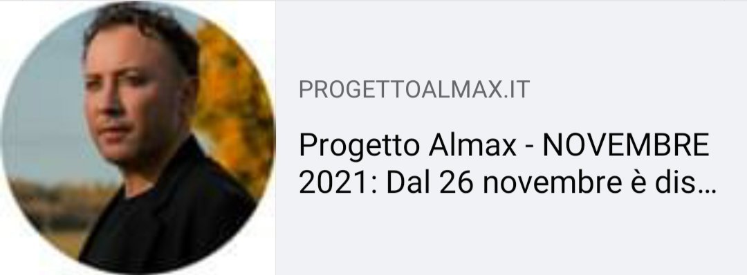 :) progettoalmax.it/almax-magazine…

<a href="/wondermark/">Wondermark ▶️</a> <a href="/RedBlue_Music/">Red&Blue Music Relations</a> #andreaascolese #sorprendimi #news #spettacoli #attori #cantanti #pop <a href="/CristinaPuccine/">Cristina Puccinelli</a>
<a href="/MEI_Meeting/">Meeting Indipendenti</a>