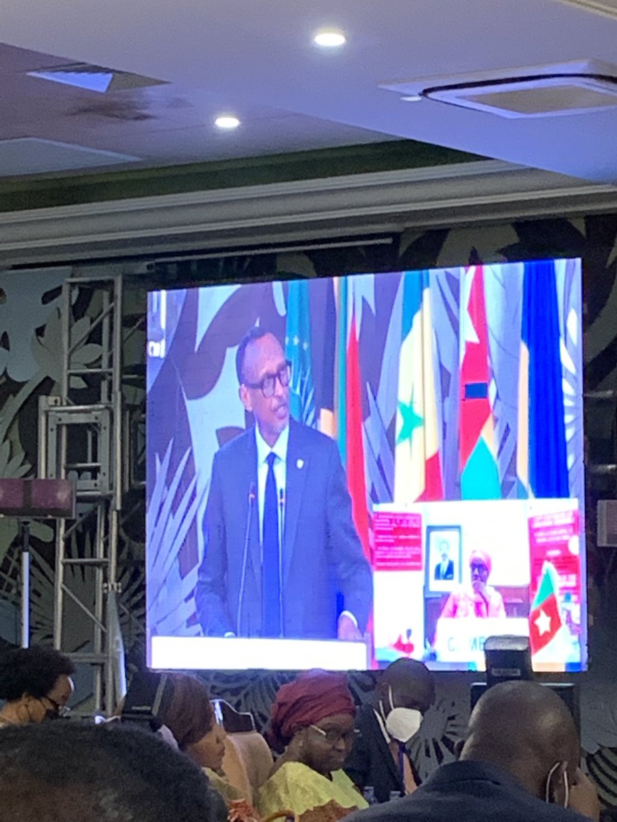 Attending the ⁦@_AfricanUnion⁩ conf on #positivemasculinities #Rwanda President ⁦@PaulKagame⁩ underlined the need for peace & security in Africa to end violence against women & girls.