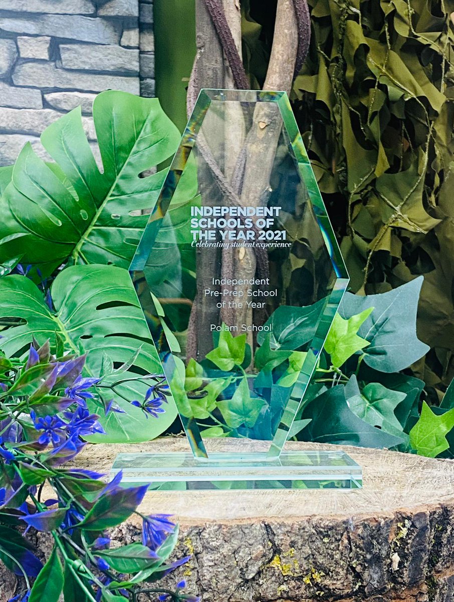 We had a very exciting parcel arrive in the post at the end of last week - a beautiful trophy to mark our Independent Pre-prep of the Year win. And what better place to take a snap of it than in our rainforest room 🌴