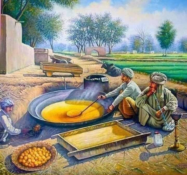 او بھلے لوک سی
اتوار نوں ایتوار کہندے سی
میرے " بزرگ " محبت نوں تہوار کہندے سی
 شیریں سی اس قدر گفتار اونہاں دی
 تعظیماً، بالاں نوں وی سرکار کہندے سی..