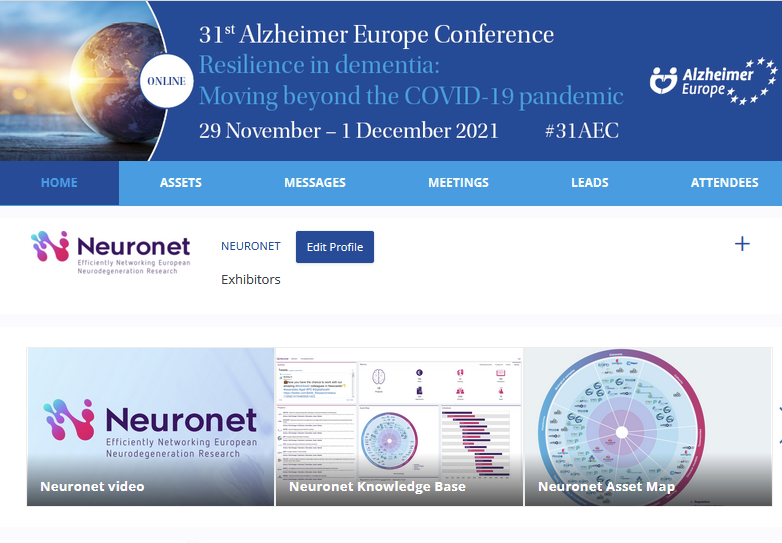 IMI2_NEURONET's tweet photo. Attending the @AlzheimerEurope #31AEC Conference?
Have a look at the @IMI2_NEURONET booth &amp; find out what the biggest public-private partnership in the life sciences @IMI_JU is delivering in #neurodegeneration. https://t.co/9gnbyAca0h
